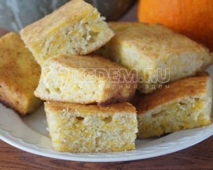 Пирог с тыквой и яблоками