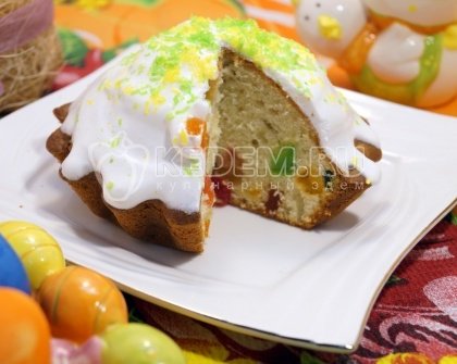 Пасхальные кексы с цукатами
