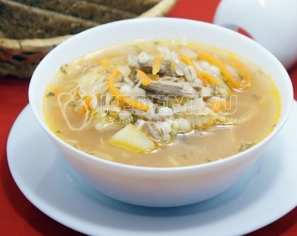 Щи из квашеной капусты с перловкой