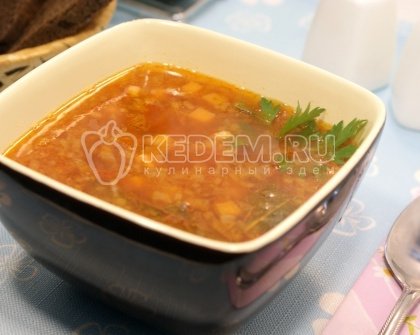 Суп с консервированной фасолью