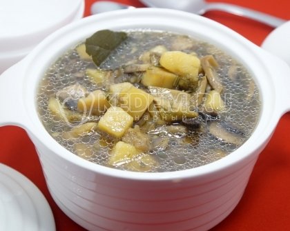 Грибной суп с картофелем
