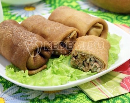Блины с рыбой
