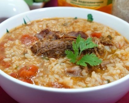 Суп харчо из говядины с рисом