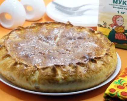Пирог с капустой и фаршем в духовке